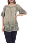 TUNIQUE DENTELLE S9244 VERT MILITAIRE