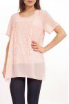 TUNIC LACE S9234 ROSE