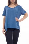T-SHIRT BACK FANTASY S9218 BLU