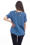 T-SHIRT BACK FANTASY S9218 BLU