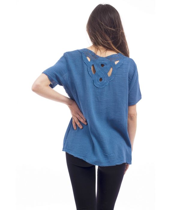 T-SHIRT BACK FANTASY S9218 BLU