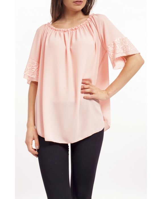 TOP CORTO in PIZZO S9238 ROSA