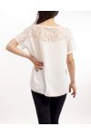 T-SHIRT SPITZE S9240 WEIß