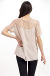 T-SHIRT LACE S9240 BEIGE