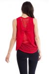 TOP DENTELLE S9251 ROUGE