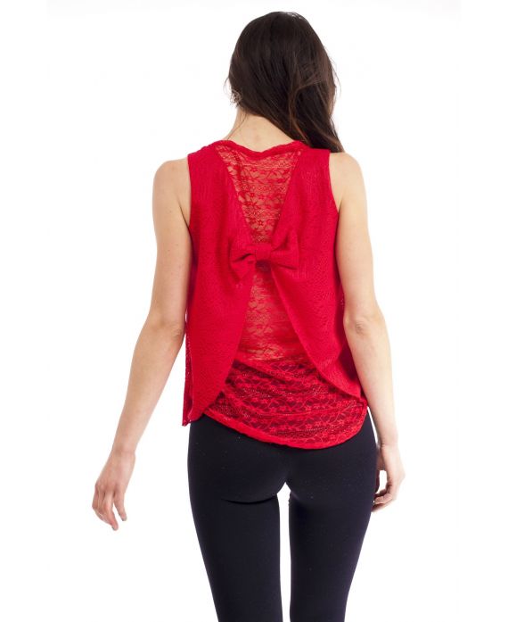 TOP DENTELLE S9251 ROUGE