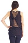 TOP de ENCAJE S9251 NEGRO
