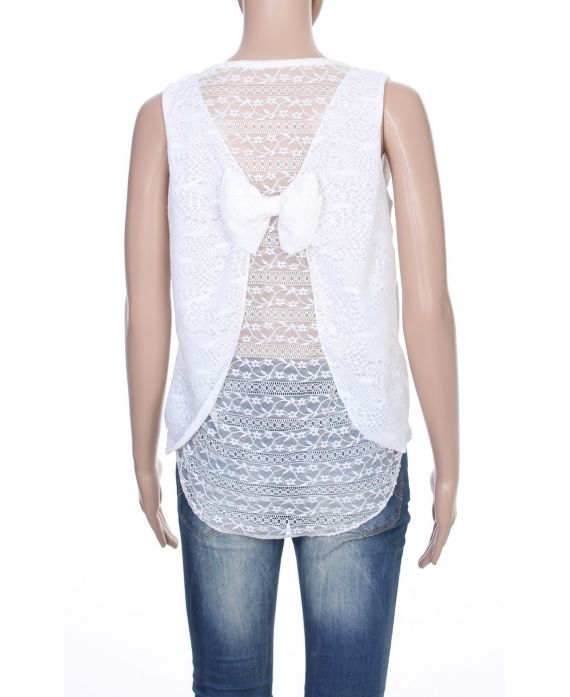TOP DENTELLE S9251 BLANC