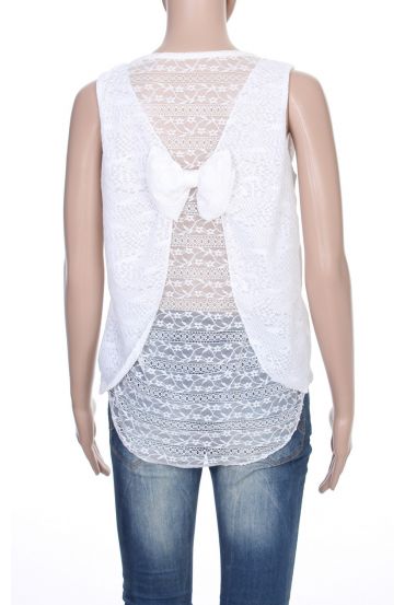 TOP in PIZZO S9251 BIANCO