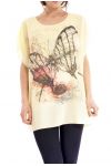 TOP PAPILLON C4012 JAUNE