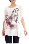 TOP BUTTERFLY C4012 WHITE