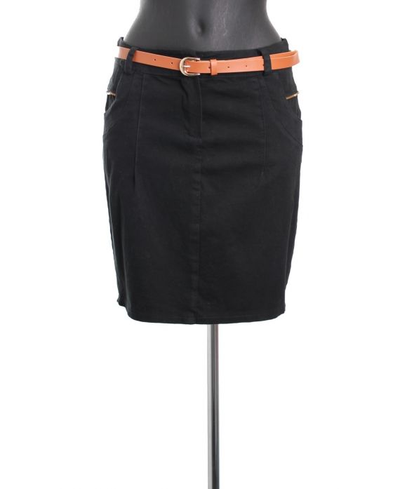 FALDA CORTA A8465 NEGRO