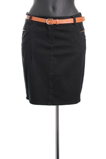 FALDA CORTA A8465 NEGRO