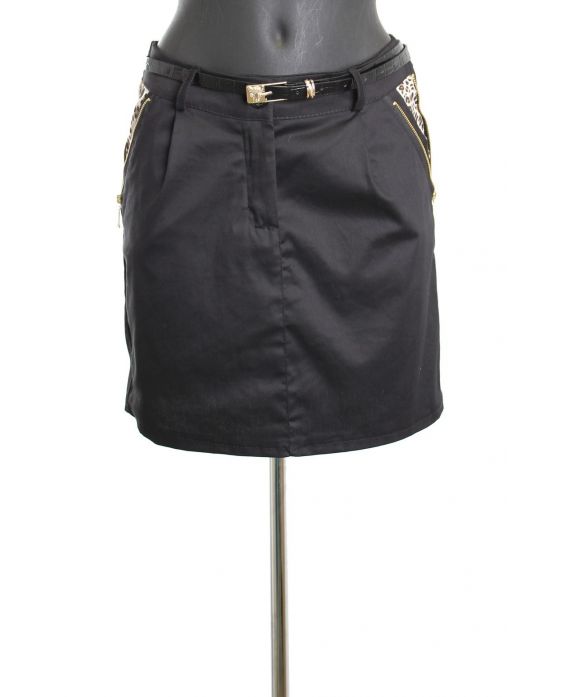 JUPE COURTE A1411 NOIR