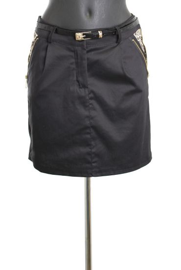 JUPE COURTE A1411 NOIR