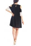 ROBE EPAULES DENUDEES S9285 NOIR
