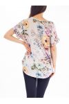 T-SHIRT FIORI S9298 GRIGIO