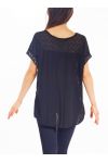 TUNIC EMBROIDERY SEQUINS S9268 BLACK