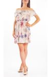 ROBE A FLEURS S9291 BEIGE