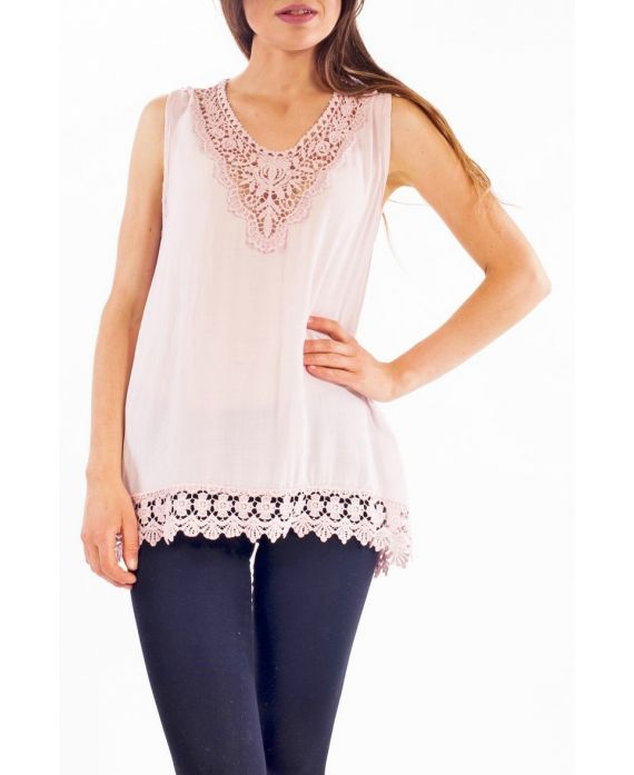 TOP GUIPURE S9314 ROSA