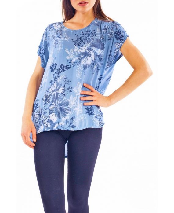 PRINTED TOP S9284 BLUE