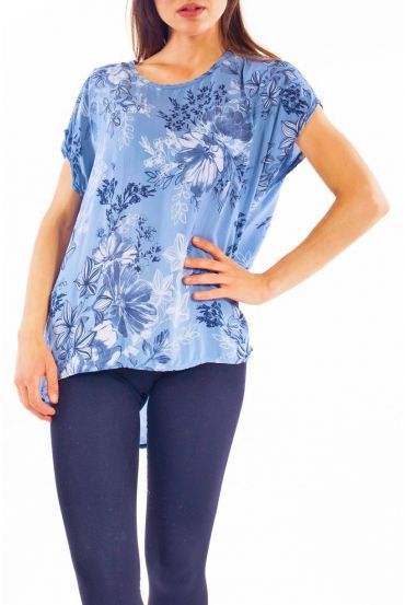 PRINTED TOP S9284 BLUE