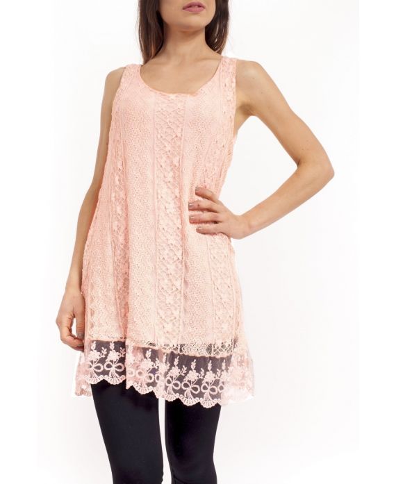 TUNICA in PIZZO S9243 ROSA