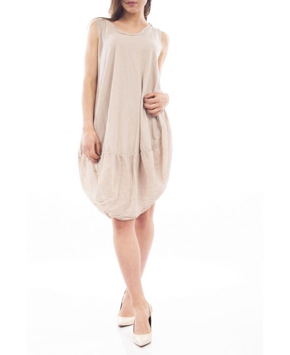 DRESS S9215 BEIGE