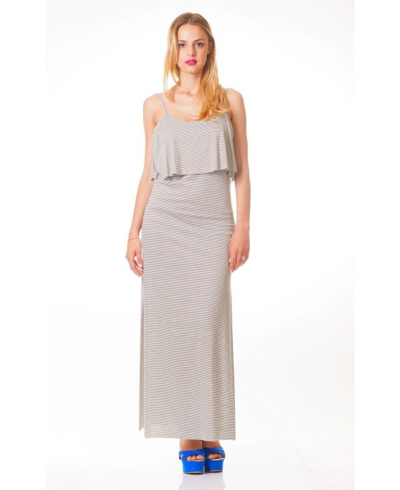 ROBE LONGUE RAYEE S9372