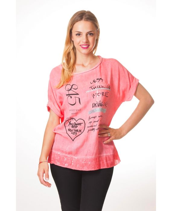 T-SHIRT FASHION S9368 KORAAL
