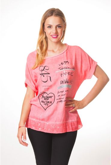T-SHIRT FASHION S9368 KORAAL