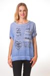 T-SHIRT FASHION S9368 BLUE