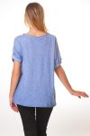 T-SHIRT FASHION S9368 BLUE