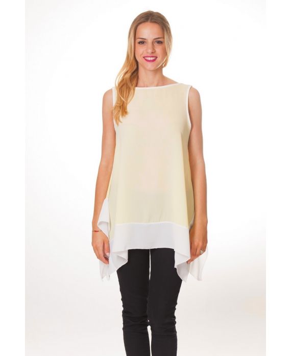 TOP bicolore S9261 GIALLO