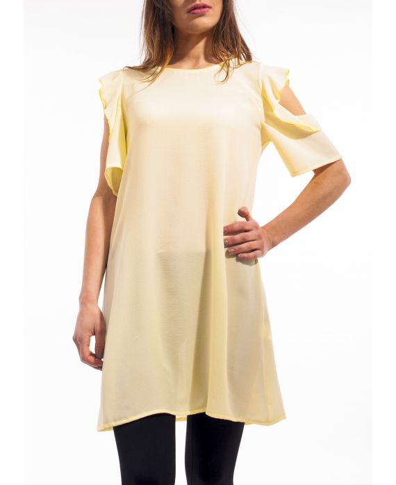 TUNIC BAR SHOULDERS S9135 YELLOW