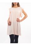 TÚNICA VESTIDO de HOMBROS ABRIR S9135 ROSA