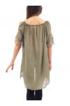 TUNIQUE EPAULES DENUDEES S9237 VERT MILITAIRE