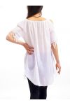 TUNIC BAR SHOULDERS S9237 WHITE