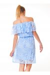 KLEID SPITZE S9373 BLAU