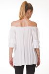 TOP de ENCAJE S9323 BLANCO