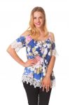 TOP de FLORES S9352 AZUL