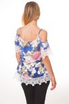 TOP de FLORES S9352 AZUL