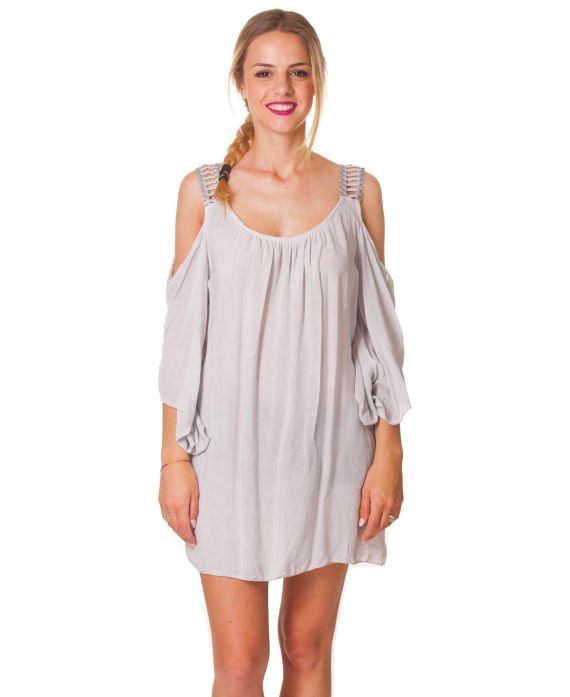 TUNIKA SCHULTERN DENUDEES S9335 GRAU