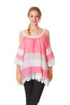 BOHEMIAN TUNIC S9348 CORAL