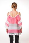 BOHEMIAN TUNIC S9348 CORAL