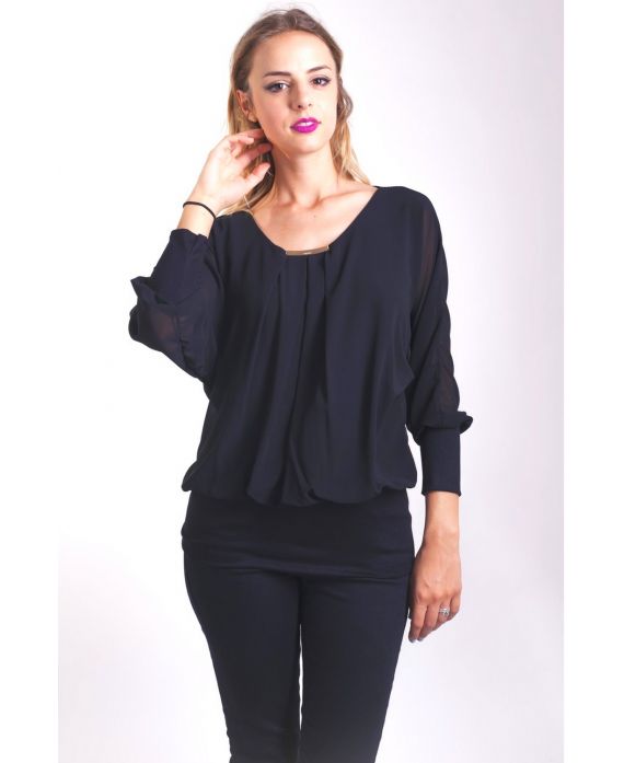 BLOUSE 4011 NOIR