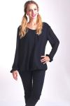 BLOUSE DOS DENTELLE 4005 NOIR