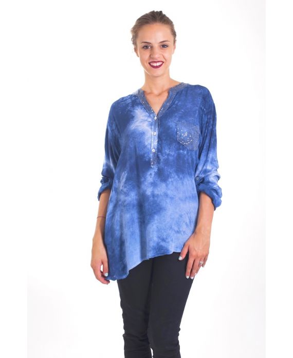 TUNIC SEQUINS 4030 BLUE