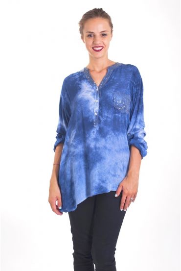 TUNIC SEQUINS 4030 BLUE