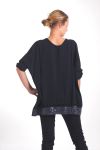 TUNIC SEQUINS 4022 BLACK